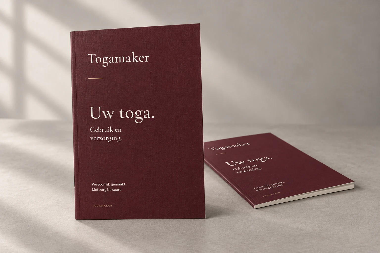 Bordeaux Togamaker verzorgingsboekje